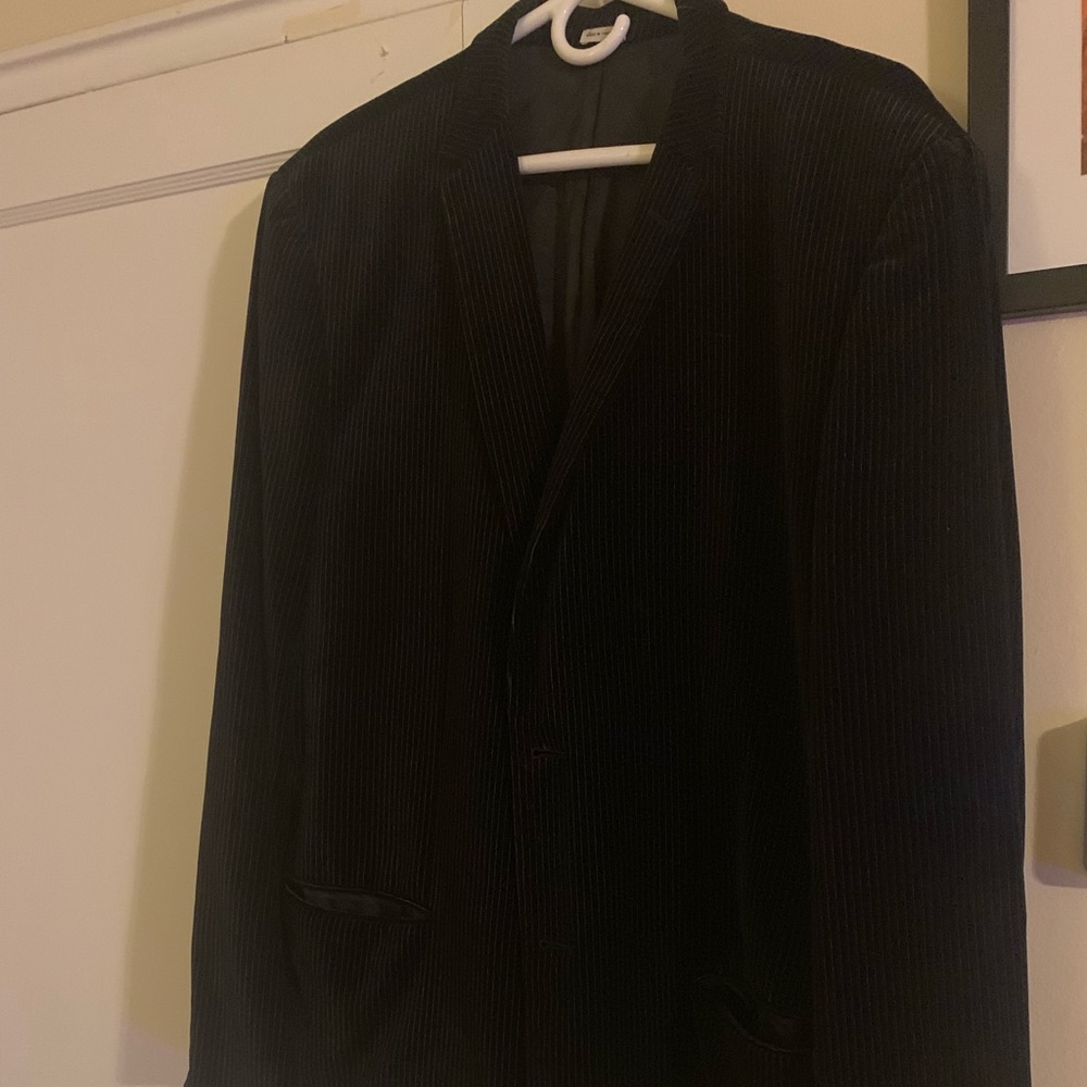 Calvin Klein Men’s Velvet pin striped Blazer